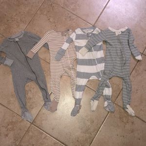 Burt’s Bees 12 month sleepers lot of 4